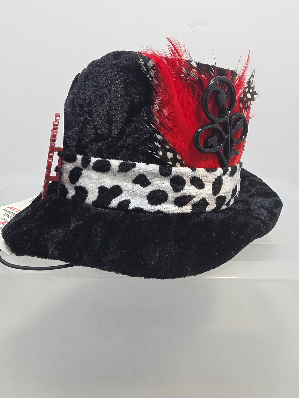 Disney Parks Cruella DeVille 101 Dalmatians Mini Top Hat Adult NWT